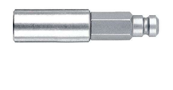1/4Z Universal-Bithalter 5/16Z Edelstahlhülse Sprengring Dauermagnet Länge 45mm