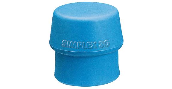 Schlageinsatz für Simplex-Schonhammer TPE-soft blau Ø 60 mm