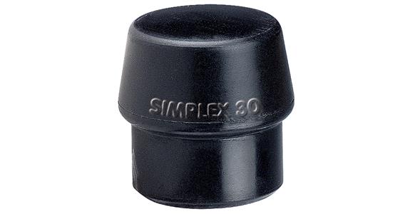 Schlageinsatz für Simplex-Schonhammer Gummikomposition schwarz Ø 30 mm
