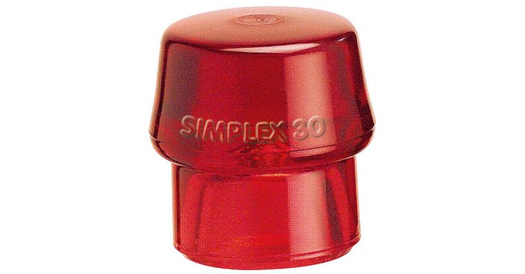 Impact insert for Simplex soft-face hammer plastic red dia. 50 mm