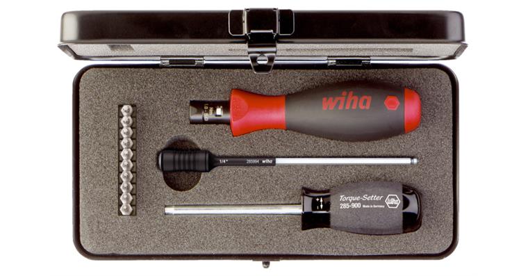 1055501101 Torque screwdriver set, 0.8-5 Nm variable setting, window scale 13 pieces