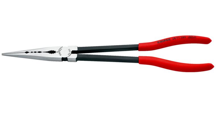 Circlip pliers straight 280 mm jaw length 76.5 mm