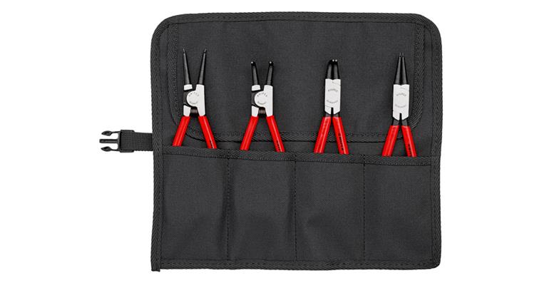 Sicherungsringzangen-Set 4 teilig J2/J21/A2/A21 in Rolltasche