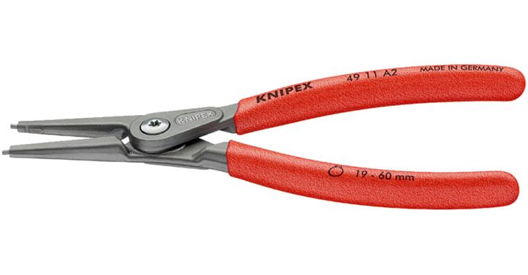 KNIPEX circlip pliers A0 140 mm with inset tips for outer rings