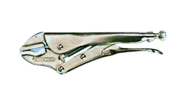 Prismen-Gripzange CV-Stahl 180 mm Backe oben gerade unten abgewinkelt
