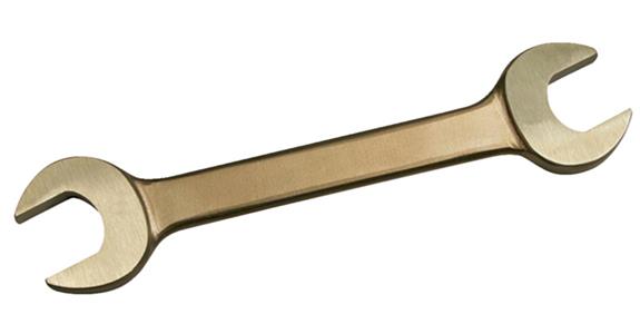 Funkenfreie Doppelmaulschlüssel Sonder-Bronze-Legierung SW 18 x 19 mm