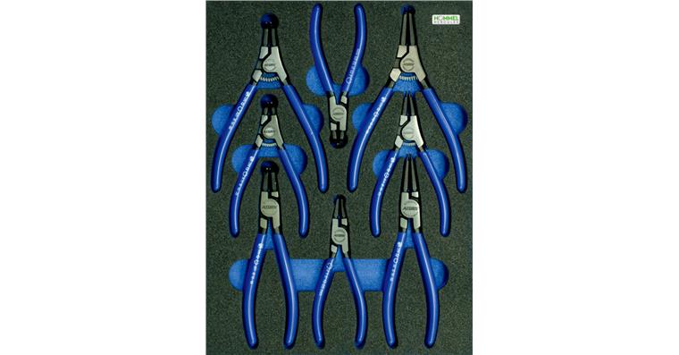 OPT-I-STORE insert 260x345x30mm for circlip pliers set cat. no. 59617 101