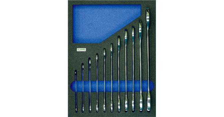 OPT-I-STORE insert 260x345x30 f. double open-end wrench set 11 pcs No. 59650 102