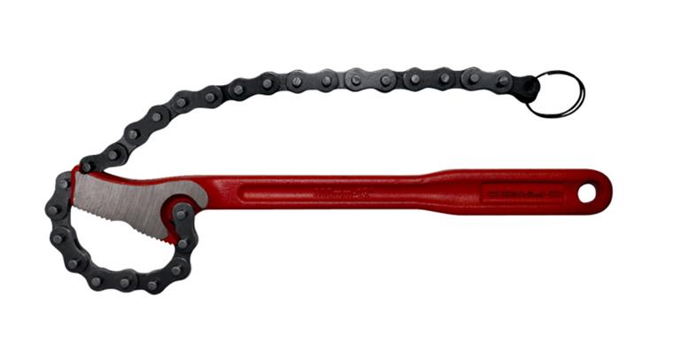 Lightweight chain pipe wrench, CV steel length 300 mm for 3/8–4 inch