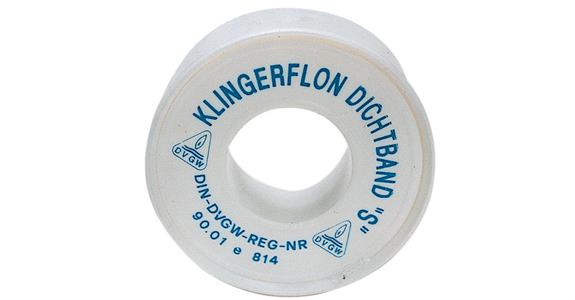 PTFE sealing tape made of plastic, DIN-SVGW, width 12 mm length 12 m