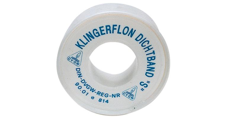 PTFE sealing tape made of plastic, DIN-SVGW, width 12 mm length 12 m