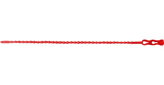 Cable ties, detachable red 4.4 x 320 mm tensile load 160 kg pack = 100 pieces
