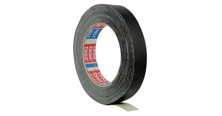 Fabric adhesive tape, black, W 19 mm, L 25 m