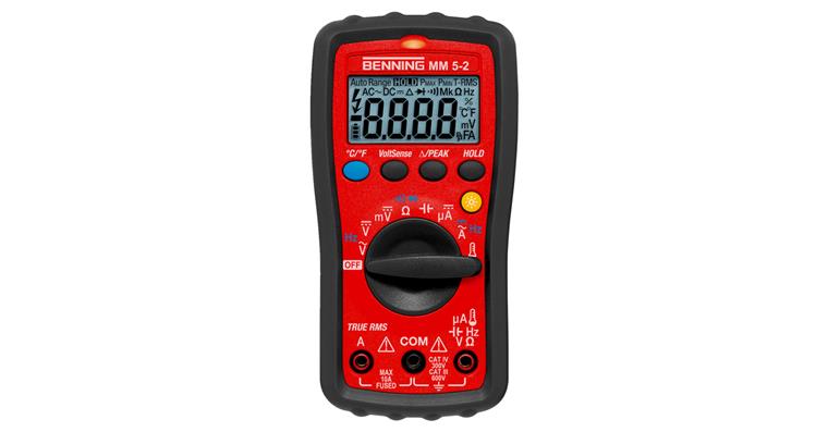 Digital-Multimeter MM 5-2 mit Voltsensor Genauigkeit 0,5 % Anzeigeumfang 6.000