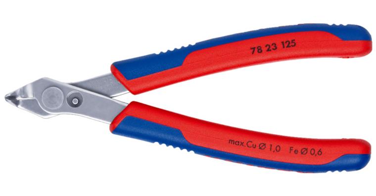 KNIPEX Electronic Super Knips 125 mm 60-degree angled cutters