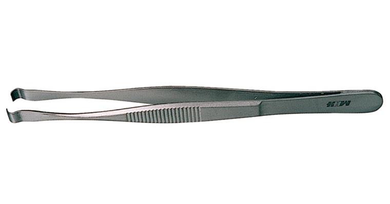 Electronics fitting tweezers horizontal smooth gripping surfaces length 145 mm
