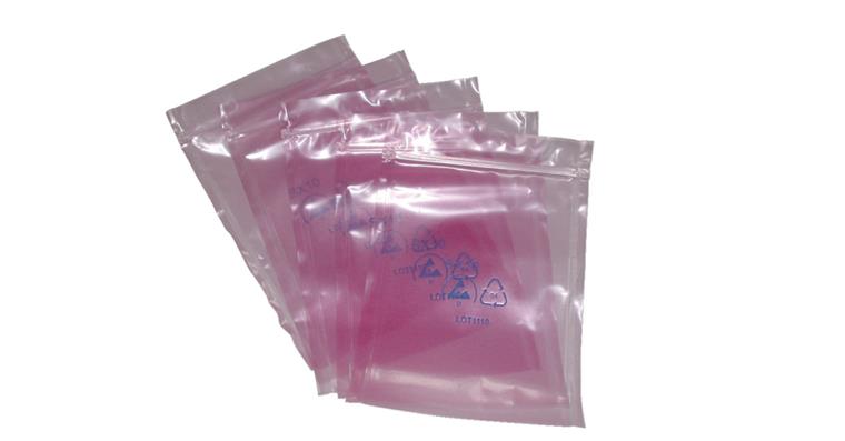 ESD-Beutel SX 10 254x305mm aus gering aufladbarer LDPE-Folie wiederverschließbar