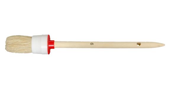 Universal round paint brush non-metal ferrule pure bristles dia./length 25/65 mm