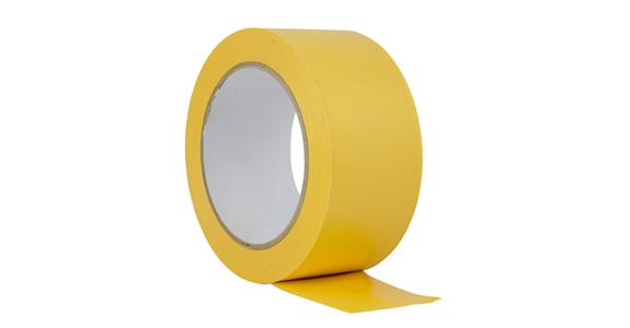 Soft PVC adhesive tape, UV-resistant, W 50 mm, L 33 m, yellow