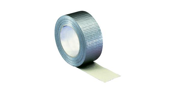 Fabric adhesive tape 50 mm x 50 m for mounting tasks, made of PE foil and fabric