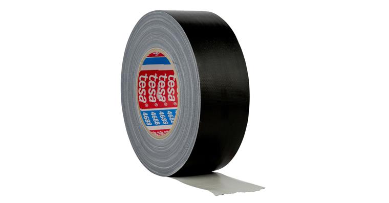 Fabric adhesive tape, black, W 50 mm, L 50 m