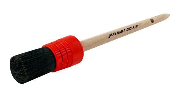 Round brush Multicolor M12 mix hvy-duty bristles f solv.-based paints dia. 35mm