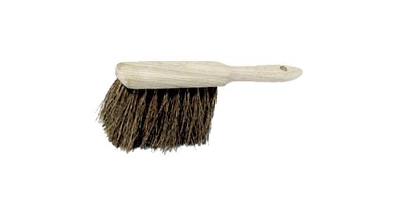 Hand brush wooden handle coconut bristles for dry coarse dirt