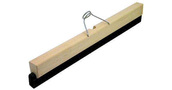 Floor squeegee with wooden body and double foam rubber lip length 600 mm