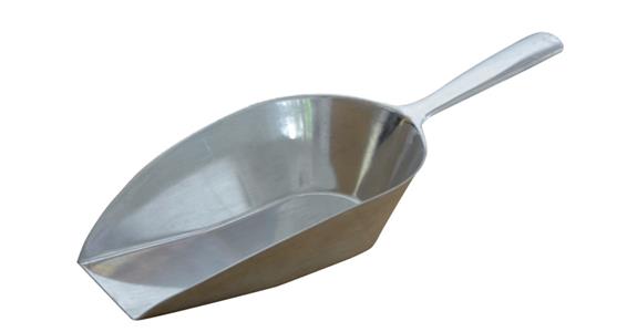 Weighing scoop, 350 mm, in light metal