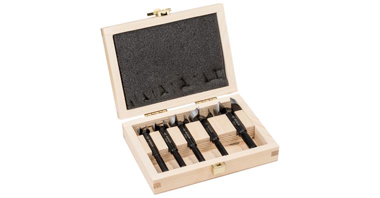 Forstner drill bit set 5 pcs 15, 20, 25, 30, 35 mm, crimped
