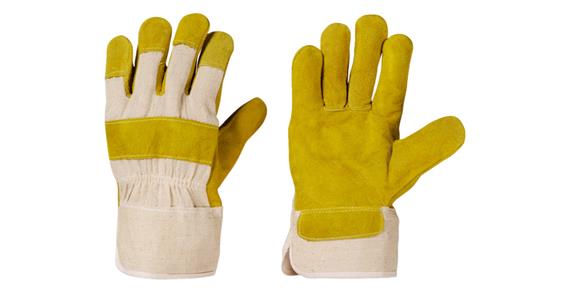 Work gloves synthetic leather polished CE Cat. I pack=12 pairs