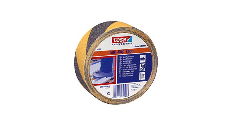 Non-slip tape, type 60951, yellow/black, W 50 mm, L 15 m