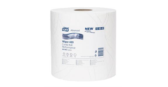 Papier-Putztuchrolle 2-lagig 24x34 cm saugstark und reißfest in Hybrid-Qualität