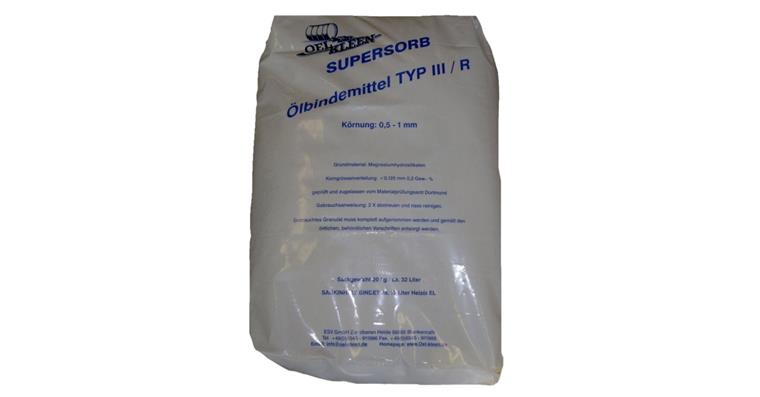 Ölbindemittel OEL-KLEEN Supersorb Körnung 0,5-1,0 mm Inhalt 32 Liter