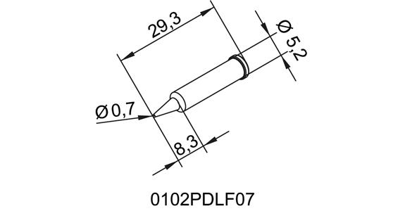 Ersatz-Lötspitze PD LF07 bleistiftspitz für i-CON nano Kat.-Nr 70055 101