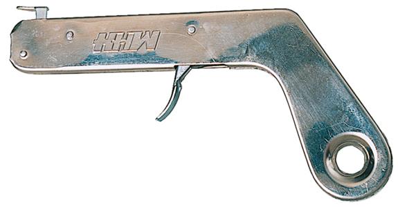 Pistol spark lighter zinc-plated, flint size 2.6x5 mm