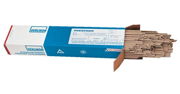Schweißelektrode OVERCORD rutilzellulose-umhüllt 2,5x350 mm 65-85 A 275 St.