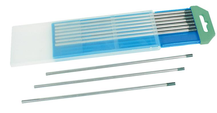 Wolframelektroden Typ W,  W 99,99%, grün , Ø 2,4 mm, L=178 mm, Pack 10 Stück