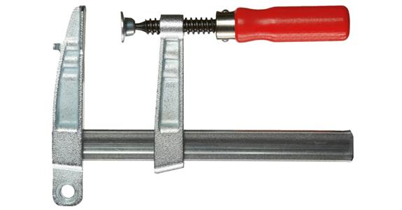 Pole welding clamp malleable iron/steel 150x80 mm with pole connection