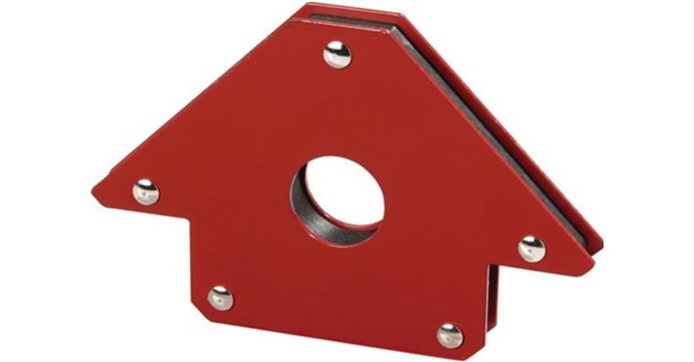 Permanent magnetic welding bracket, lightweight 45+90° 160x20x100 mm