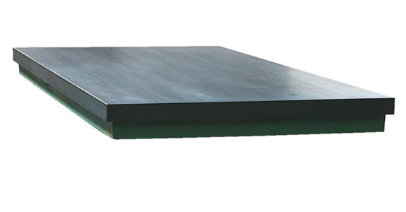 Surface plate with rib, surface and 4 sides finely planed 500x500 mm
