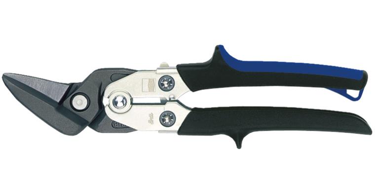 Straight-cut shears with lever transmission, stainless steel, left, 260 mm