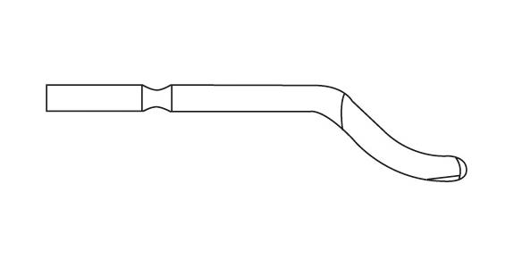 Ersatz-Klinge E Schaft-Ø 3,2 mm E100 HSS für Stahl, Alu, Kunststoff