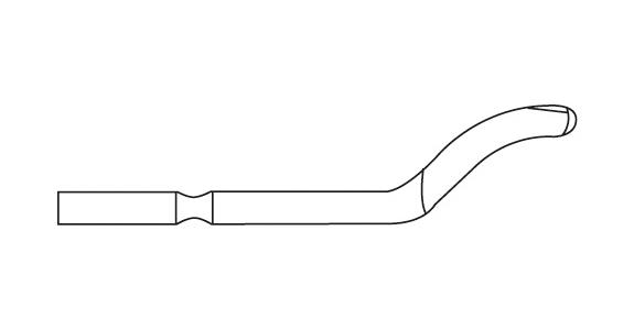 Ersatz-Klinge E Schaft-Ø 3,2 mm E100 HSS links für Stahl, Alu, Kunststoff