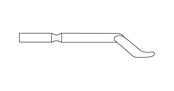 Ersatz-Klinge E Schaft-Ø 3,2 mm E150 HSS dünne Schneide für kleine Bohrungen