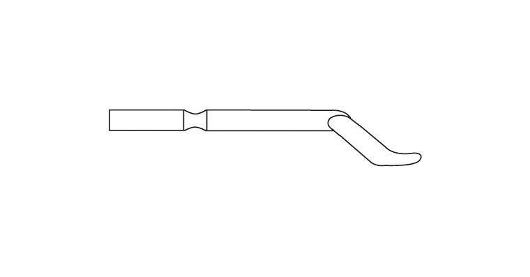 Replacement blade E shank dia. 3.2 mm E150 HSS thin cutt. edge for small holes