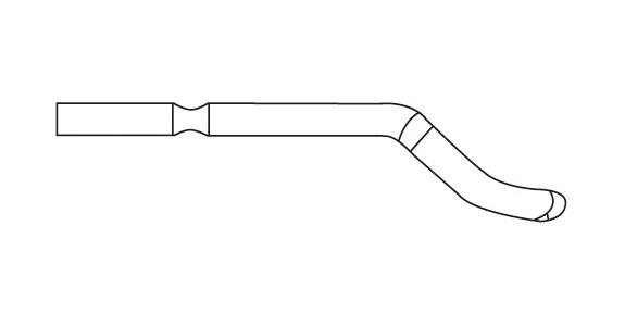 Ersatz-Klinge E Schaft-Ø 3,2 mm E200 HSS für Messing und Guß