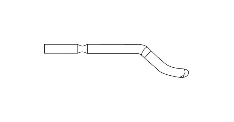 Ersatz-Klinge E Schaft-Ø 3,2 mm E200 HSS für Messing und Guß