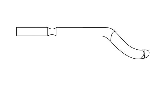 Ersatz-Klinge E Schaft-Ø 3,2 mm E350 HSS zum Entgraten an glatten Kanten