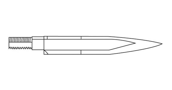 Ersatz-Dreikantschaber-Klinge T60 HSS mit Aussengewinde